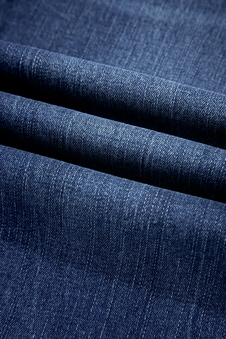 Raw Hem High Waist Flared Jeans in Light, Medium, & Dark Washes