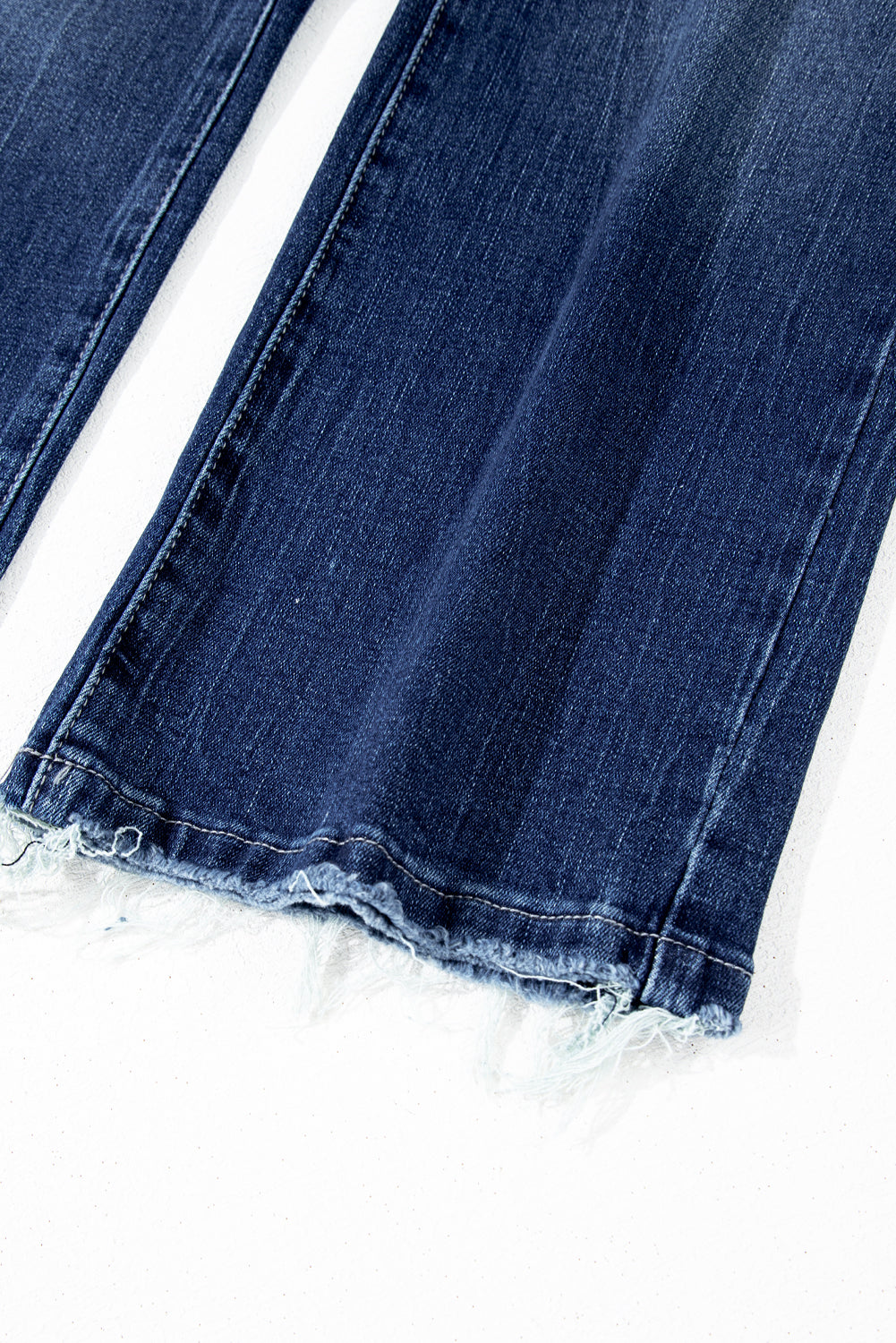 Raw Hem High Waist Flared Jeans in Light, Medium, & Dark Washes