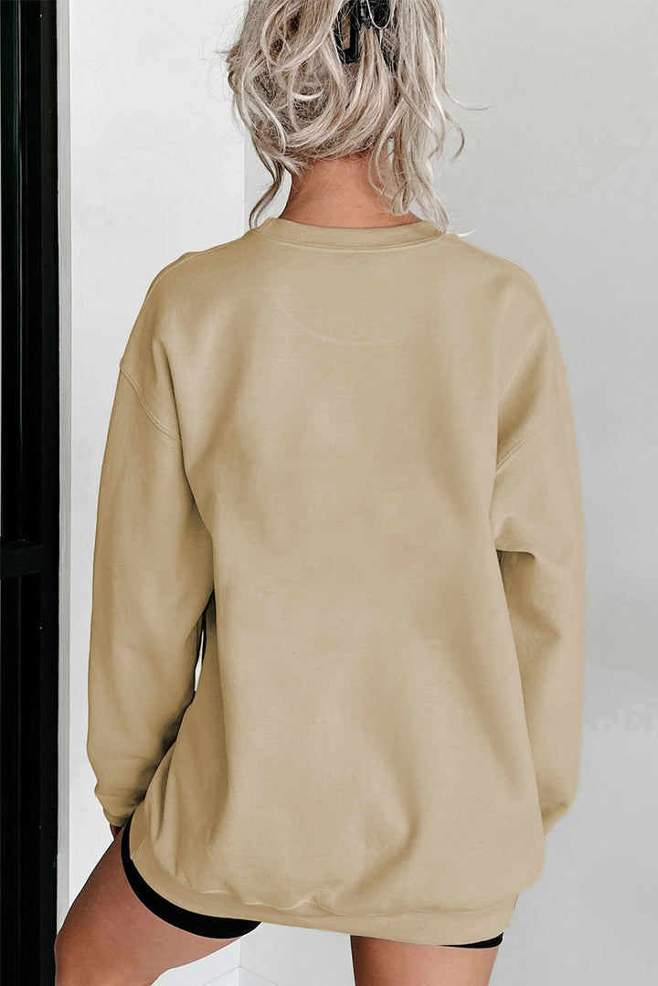 Be Thankful with this Drop Shoulder Pullover Sweatshirt