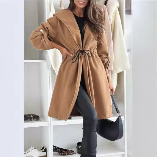 Lightweight Waist Tie Stylish Trench Coat