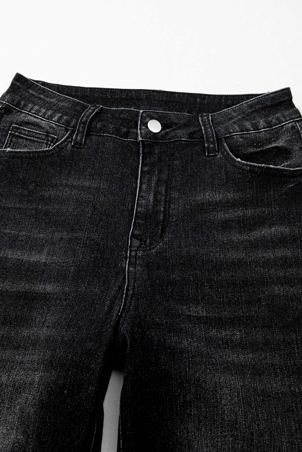 Raw Hem High Waist Flared Jeans in Light, Medium, & Dark Washes