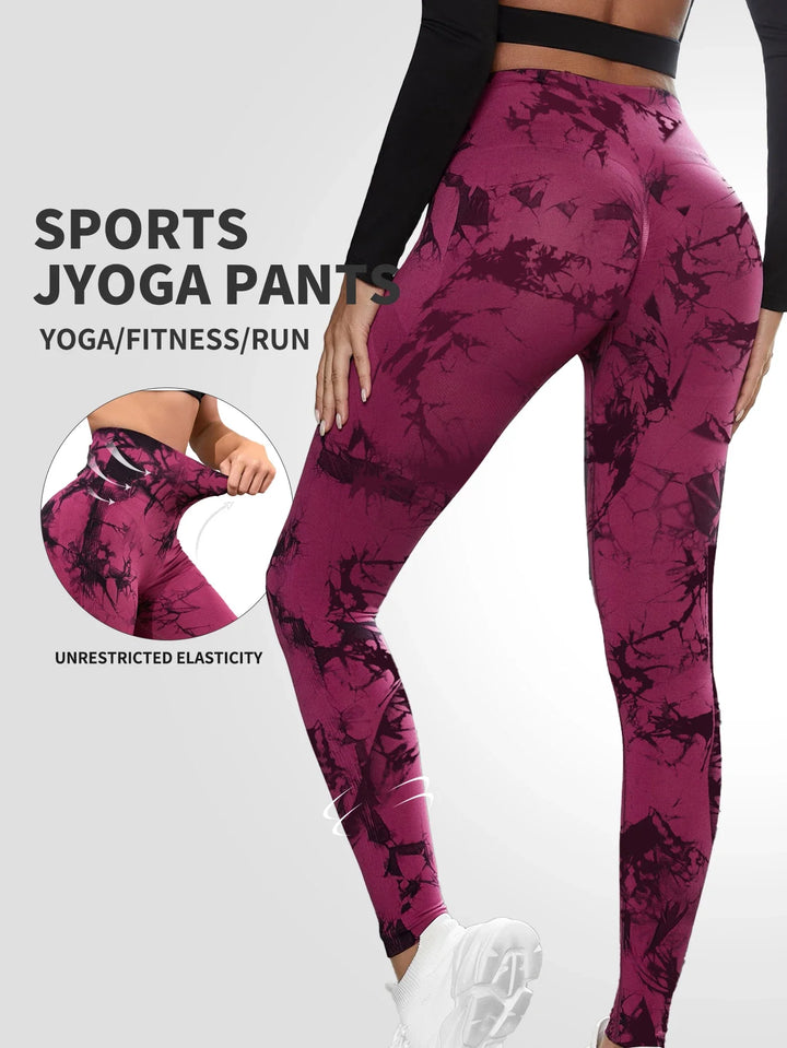 Tie-Dye High Waist Butt Lifting Yoga Leggings