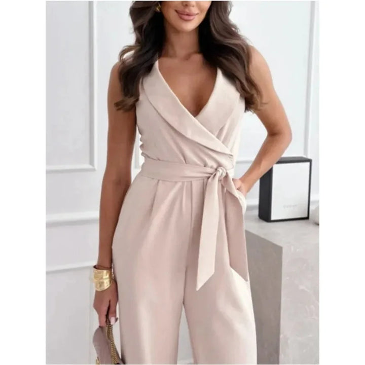 Modern Sleeveless High Waisted One Piece Jumpsuit for Any Occasion