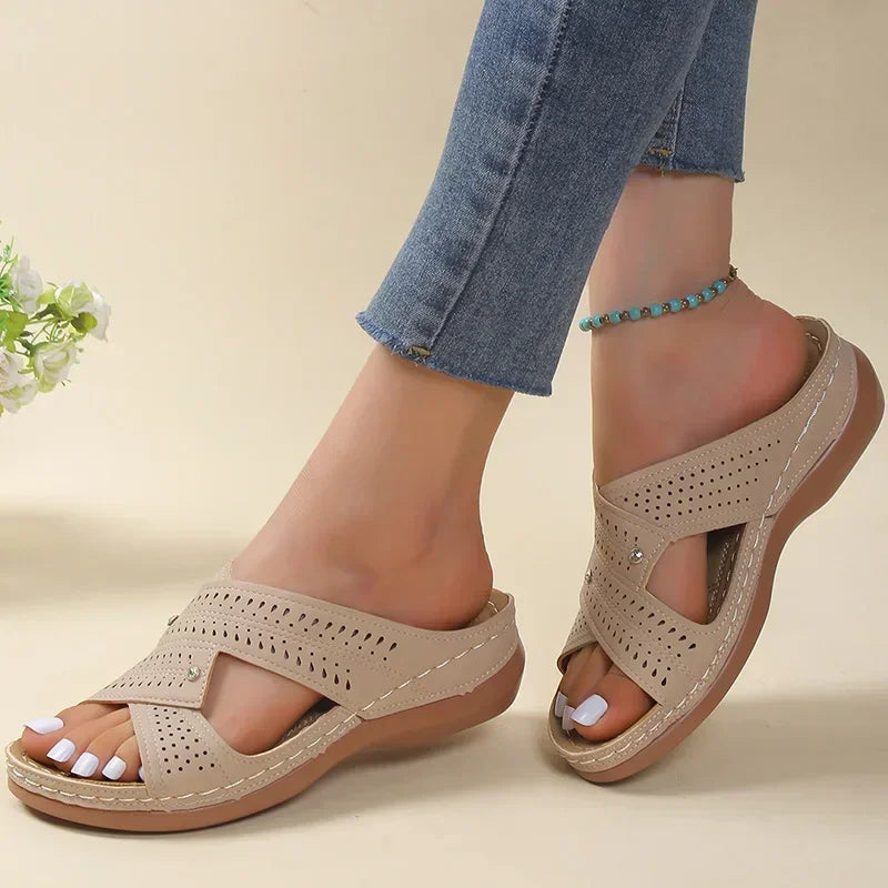 Stylish and elegant Low Heels Slide In Sandals