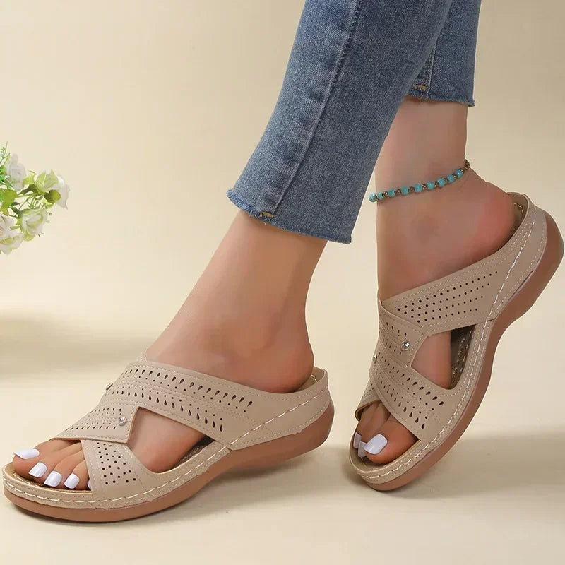 Stylish and elegant Low Heels Slide In Sandals