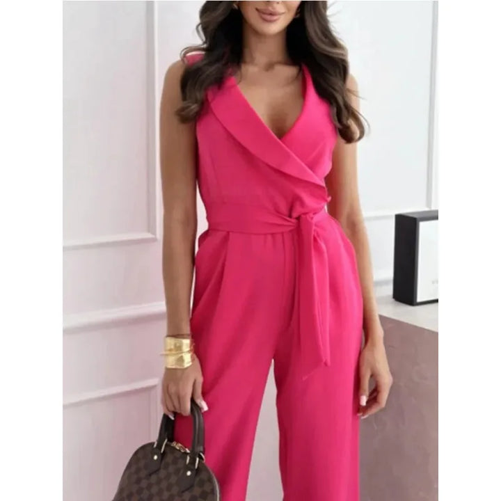 Modern Sleeveless High Waisted One Piece Jumpsuit for Any Occasion