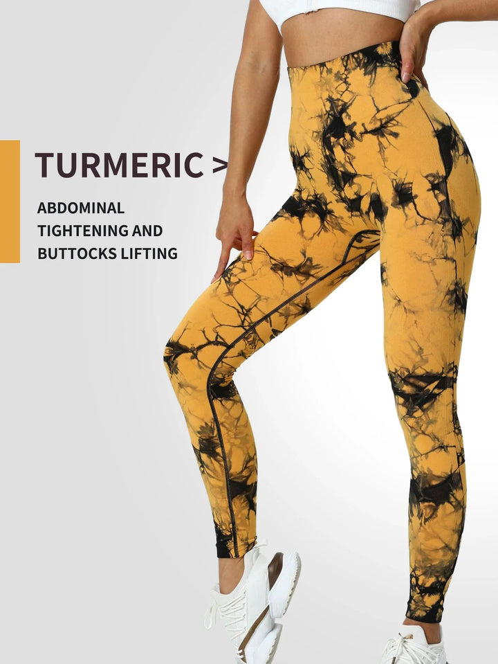 Tie-Dye High Waist Butt Lifting Yoga Leggings