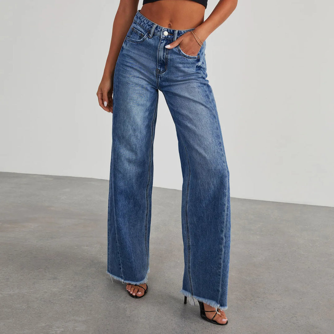 High Waisted Wide Leg Jeans