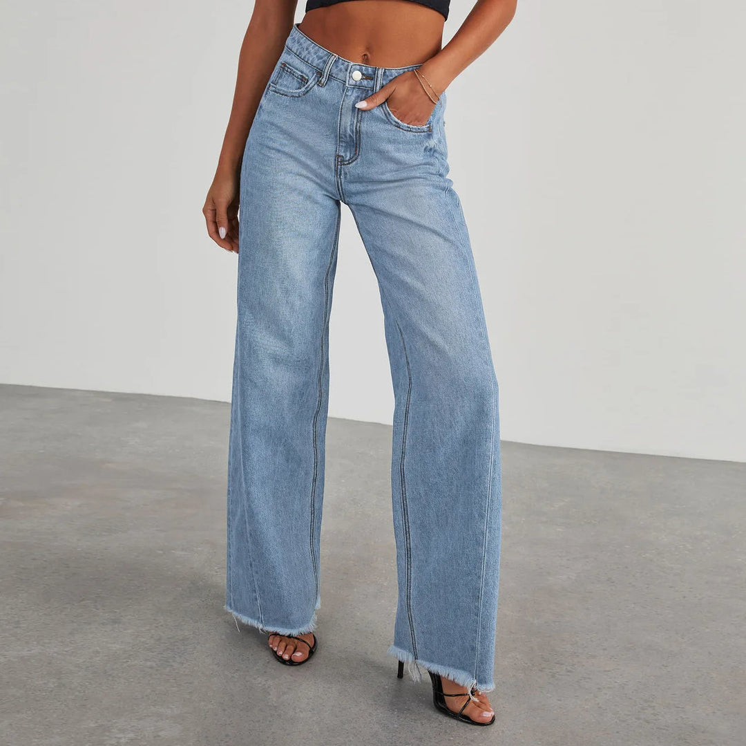 High Waisted Wide Leg Jeans