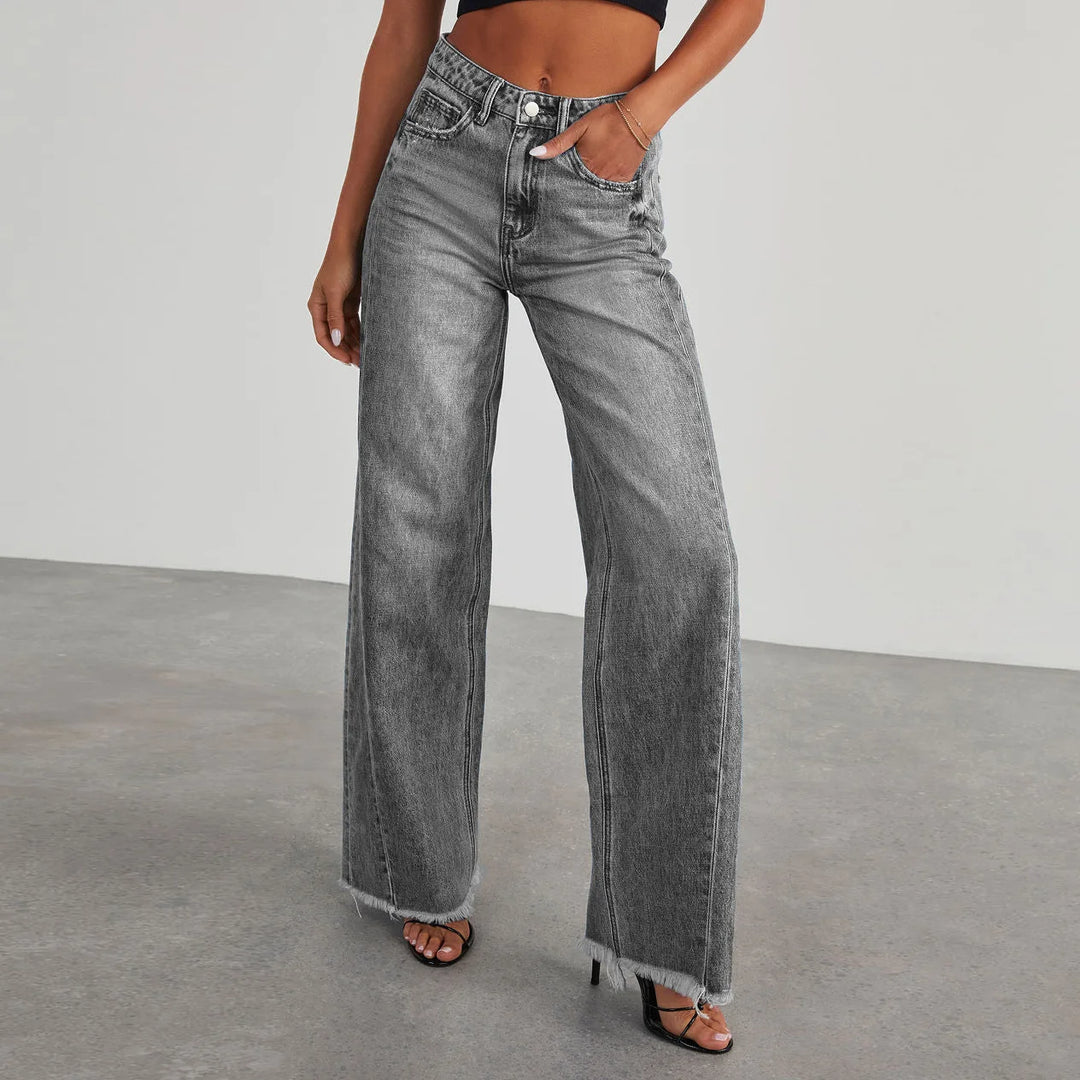 High Waisted Wide Leg Jeans