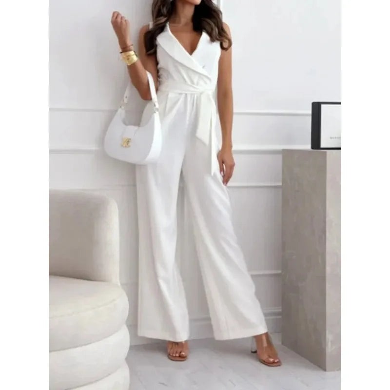 Modern Sleeveless High Waisted One Piece Jumpsuit for Any Occasion