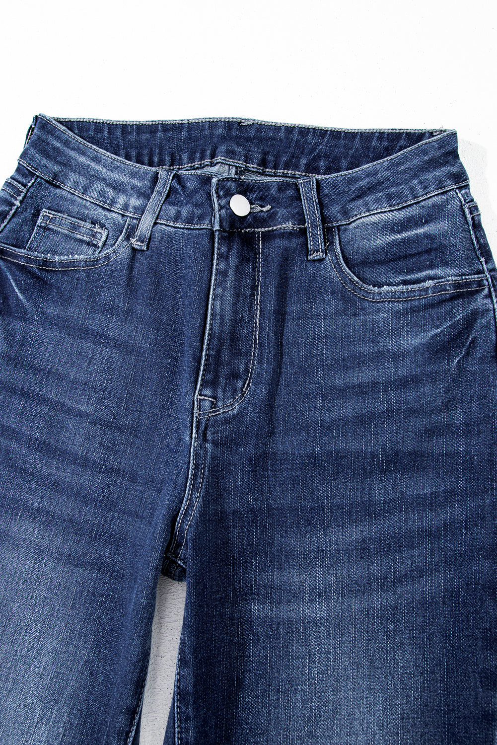 Raw Hem High Waist Flared Jeans in Light, Medium, & Dark Washes