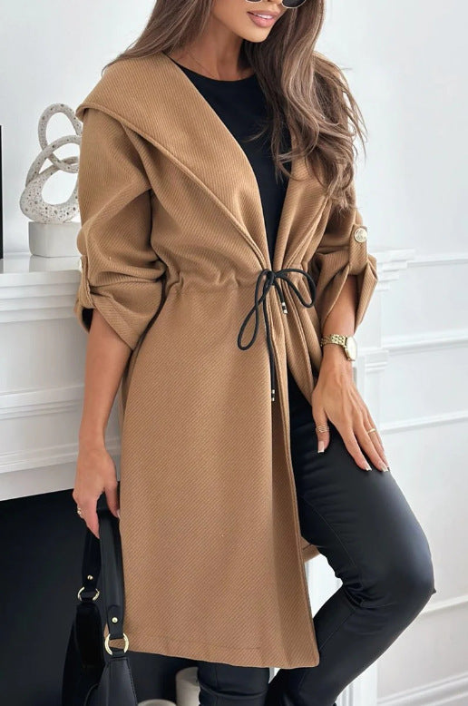 Lightweight Waist Tie Stylish Trench Coat