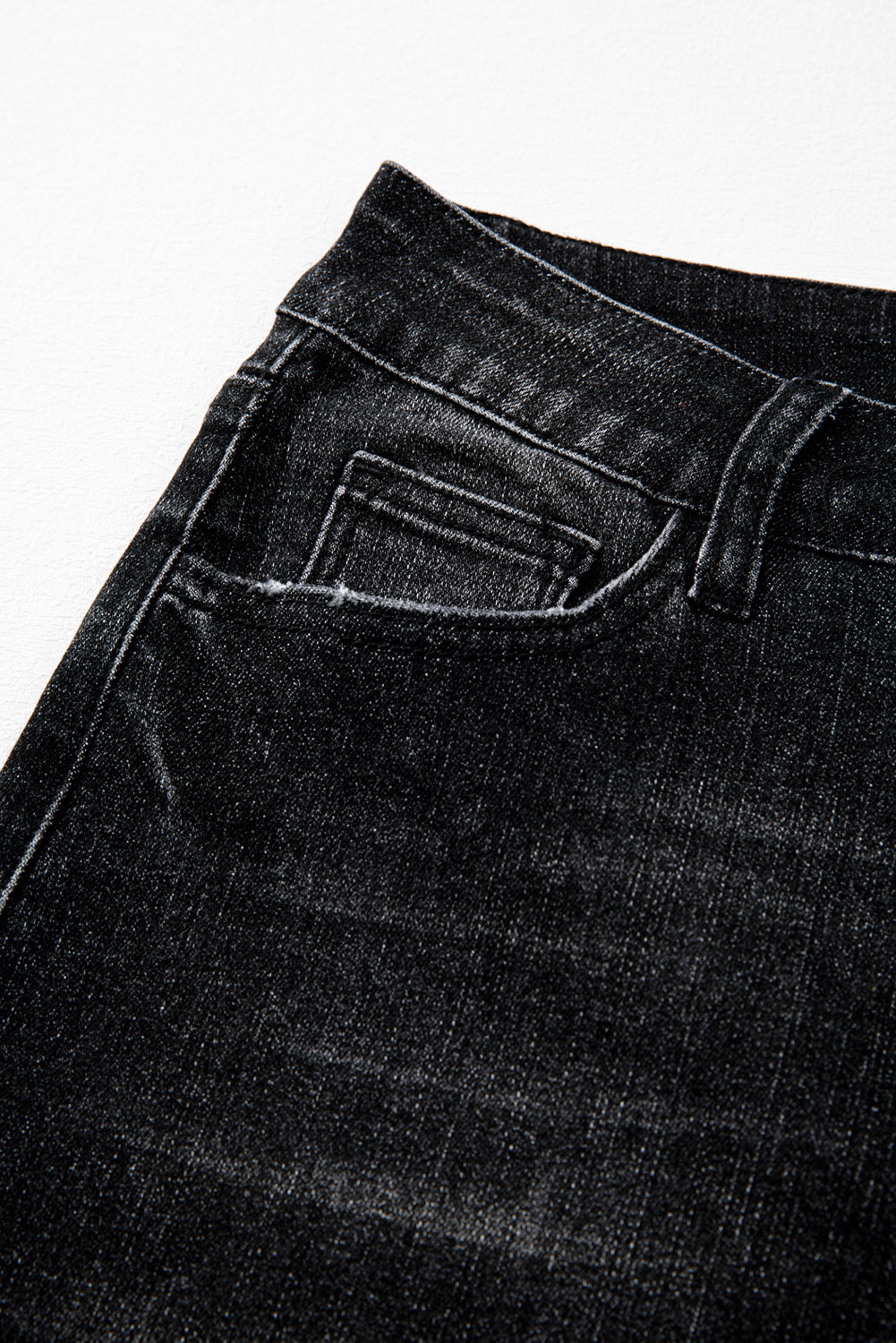 Raw Hem High Waist Flared Jeans in Light, Medium, & Dark Washes